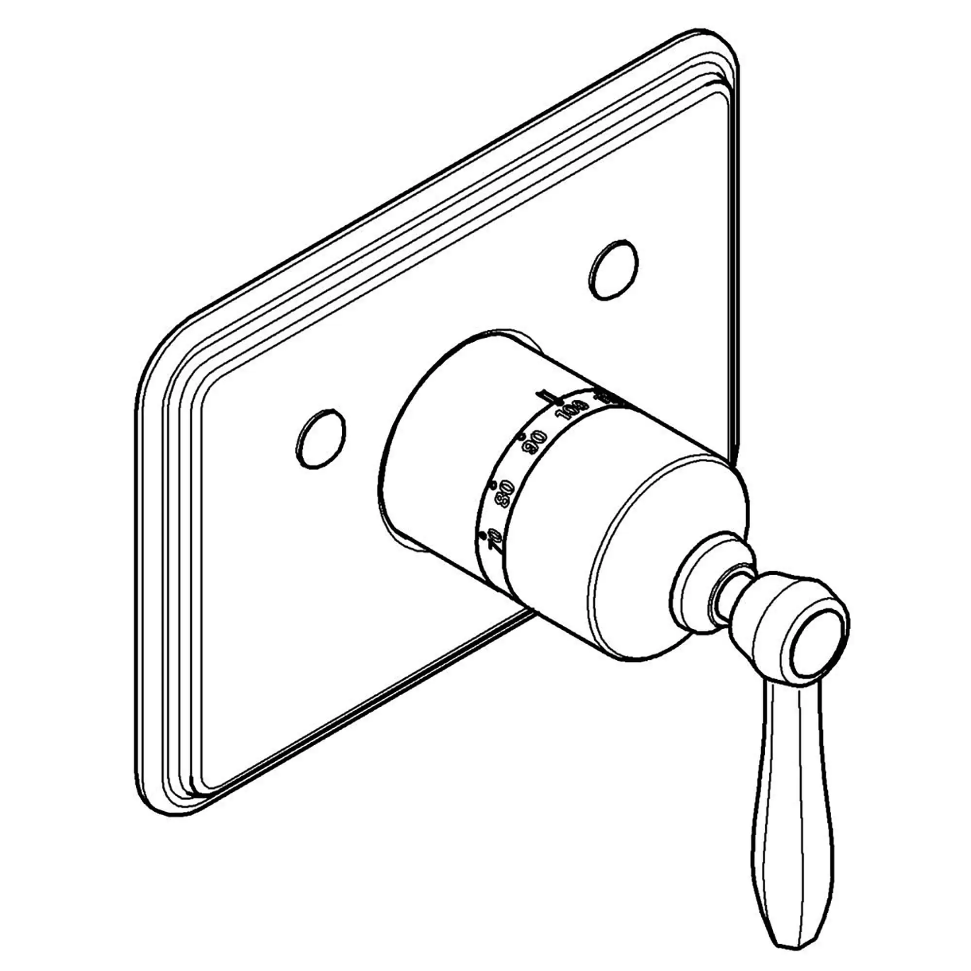 Facade de Mitigeur thermostatique